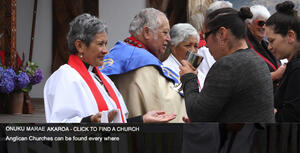 Worshiping at Onuku Marae Akaroa - click to find a church 